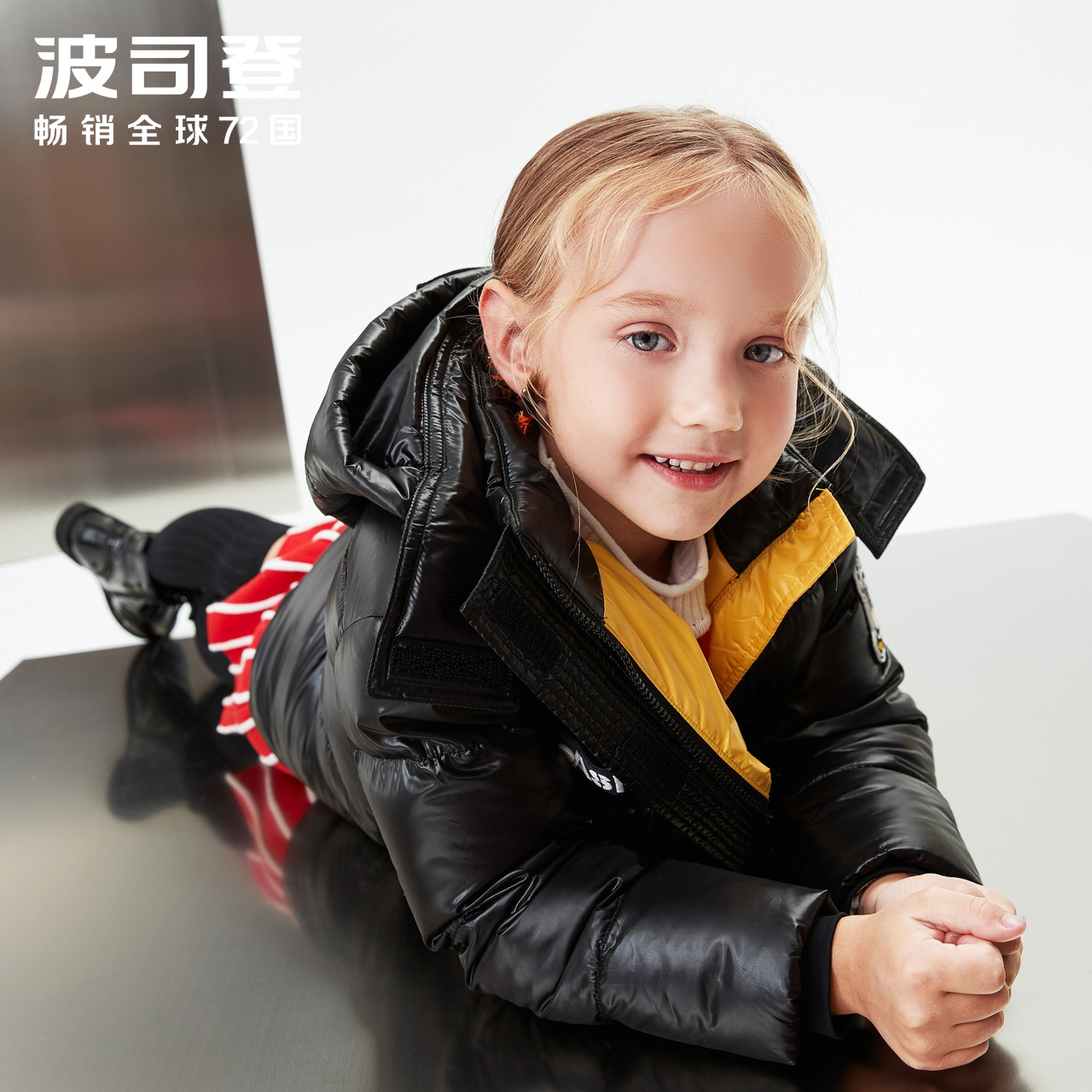 Bosden Kids và Girls 2019 thời trang ấm áp và giản dị vừa chiều dài T90141515DS Xuống Jacket