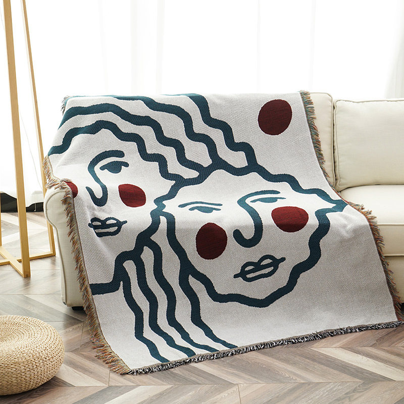 Nordic wire blanket sofa cover with first class sofa cover for lazy snail tiger chair mat