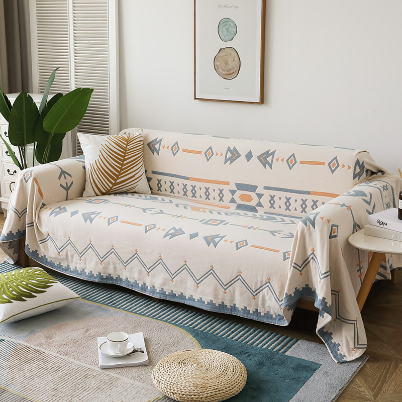 Pure cotton sofa cover cover all covers universal cover four seasons of general anti-slip cover cover Nordic simple sofa pad