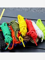 4mm thick camping tent wind rope canopy outdoor windproof rope pole fixed drawstring reflective camp rope adjustment buckle