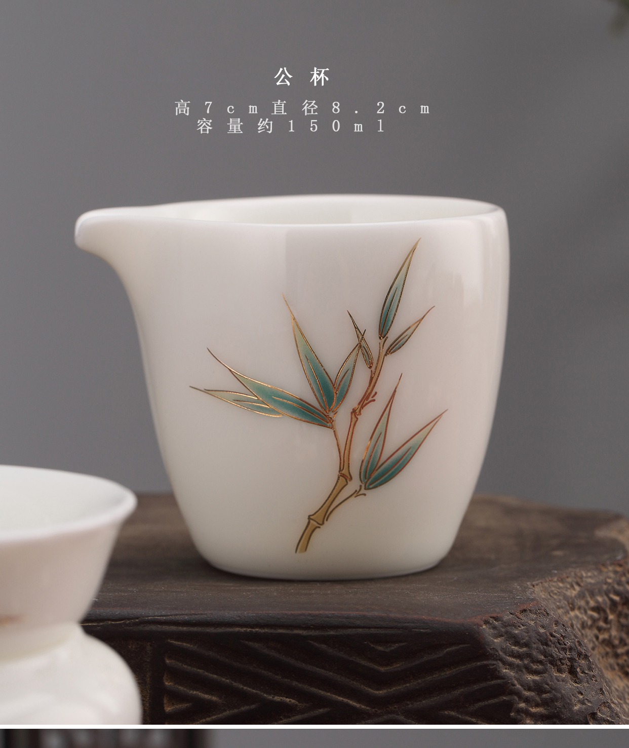 Suet jade porcelain side put the pot of dehua porcelain white porcelain teapot wood Japanese filter cups kung fu tea accessories