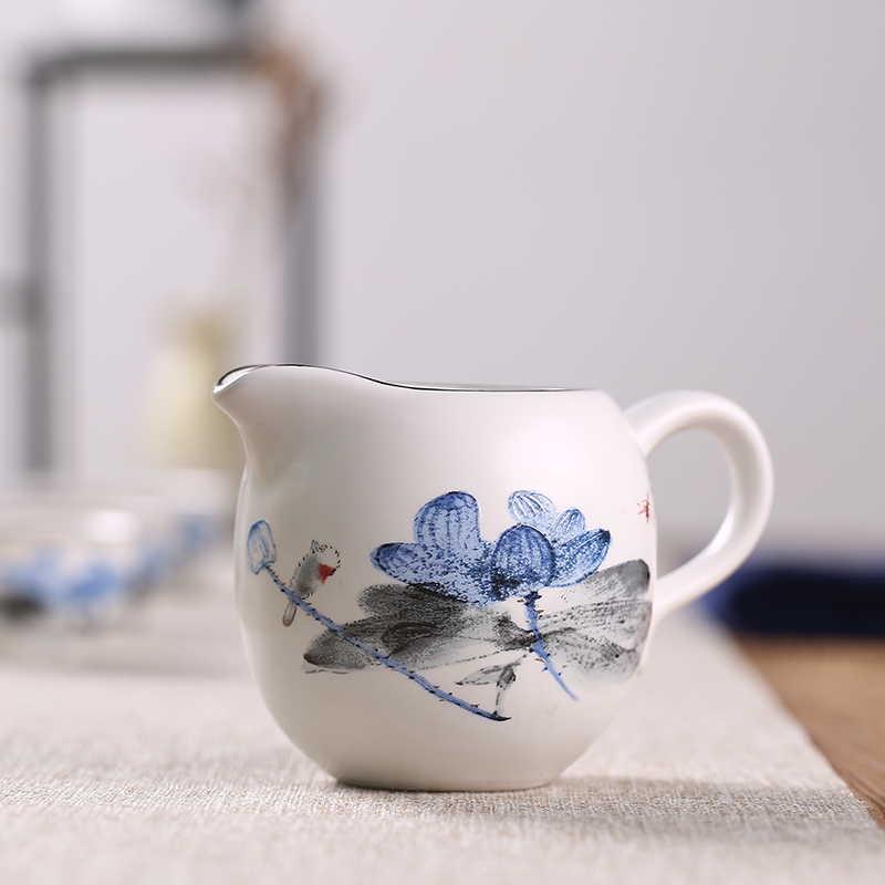 Babson d inferior smooth hand - made monk white porcelain narrow ceramic fair keller large points of tea and a cup of tea accessories