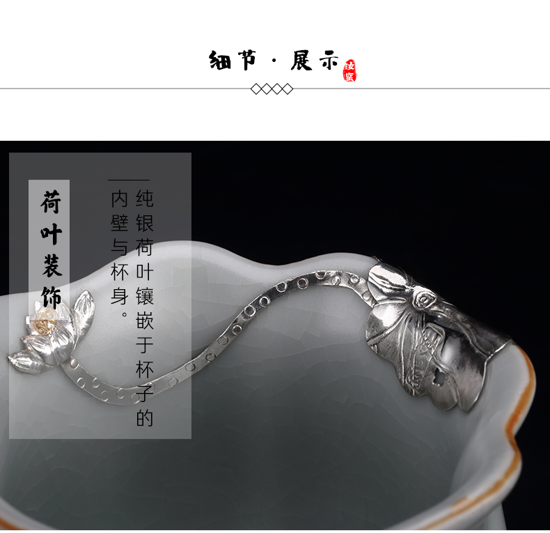 Taiwan FengZi your up master cup ceramic sample tea cup checking silver cups curium kung fu tea set personal single CPU