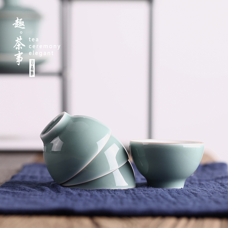 Babson d round expressions using cup hot ceramic glaze proof bowl sample tea cup masters cup single pu - erh tea kungfu tea set