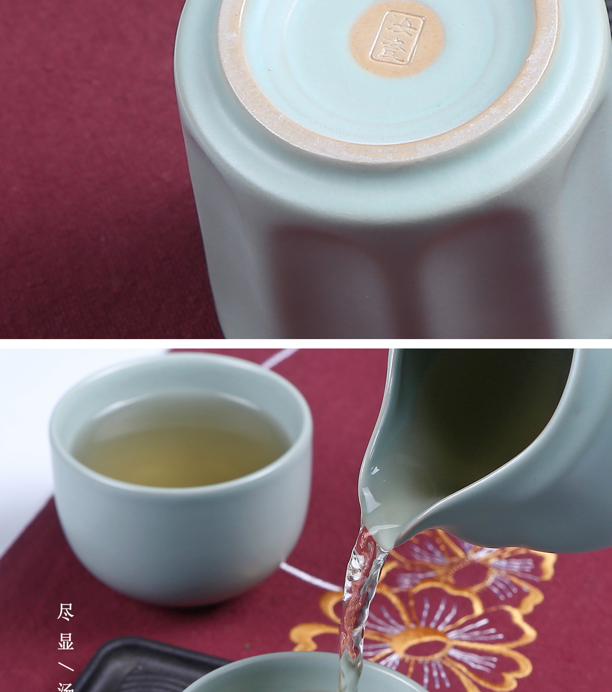Slicing can raise your up Japanese ceramic cups master cup sample tea cup large porcelain personal single kung fu tea set