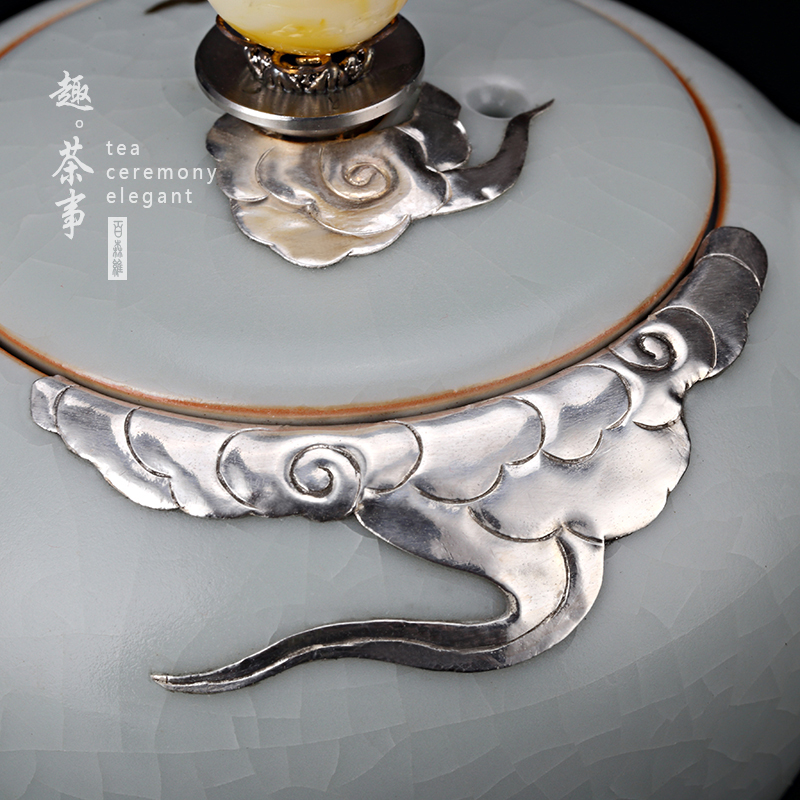 Taiwan FengZi your up antique teapot curium silver hand open piece of pottery and porcelain kung fu tea set household can keep single pot of tea