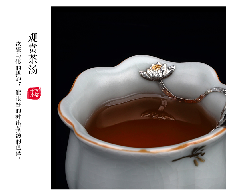 Taiwan FengZi your up master cup ceramic sample tea cup checking silver cups curium kung fu tea set personal single CPU