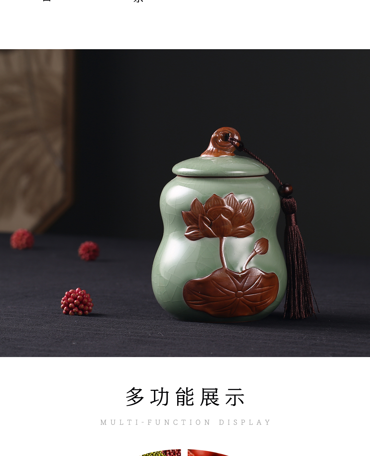 Elder brother up with ceramic violet arenaceous caddy fixings fashion move type hoist large seal storage tanks with puer tea pot