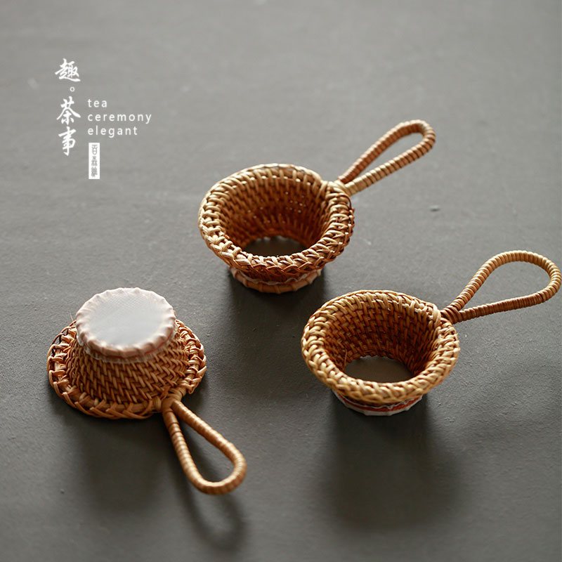 Babson d the cane top service up tea filter mesh filter by hand) mesh filter kung fu tea tea tea accessories