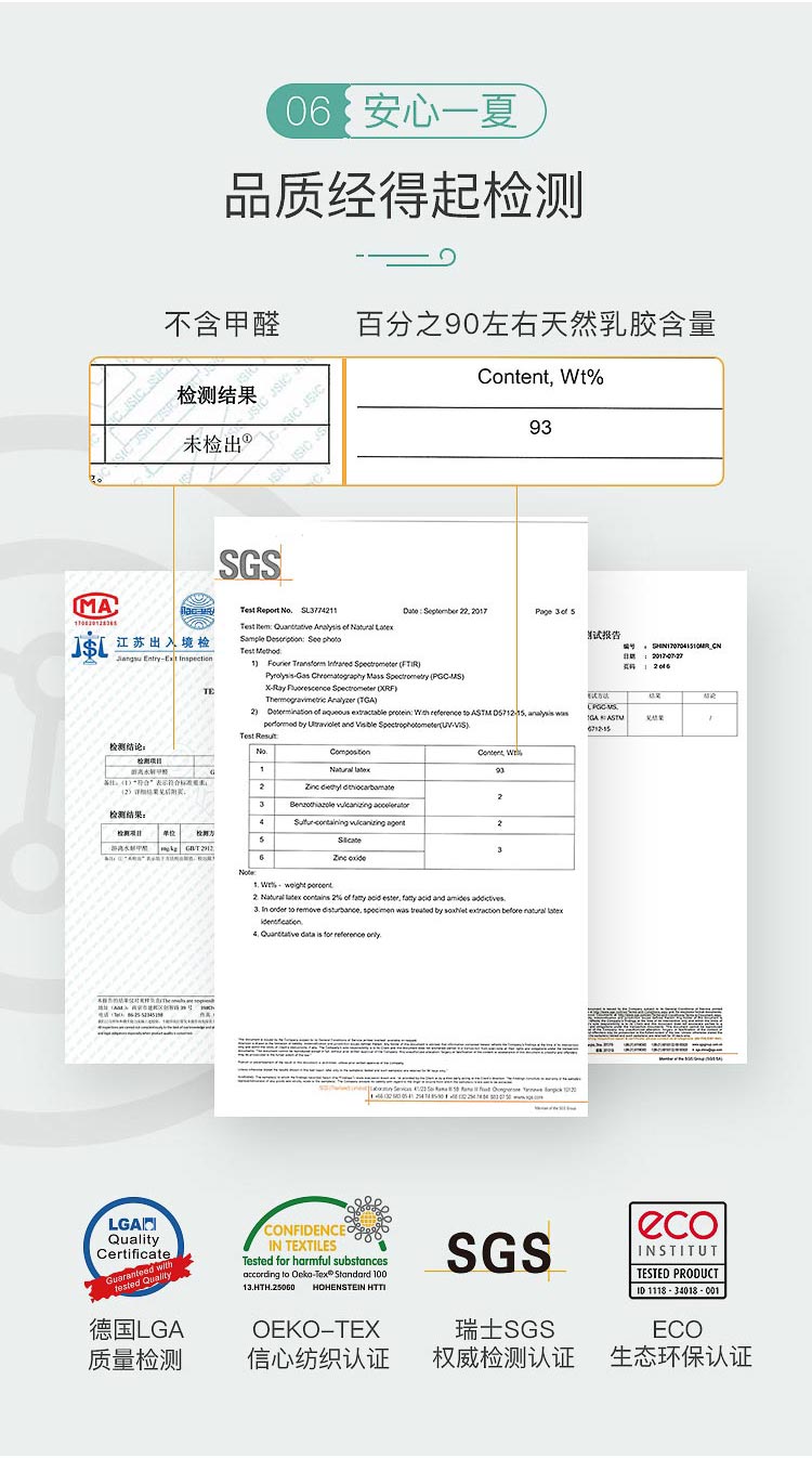 泰国原装进口  Royal King 乳胶凉席 图8