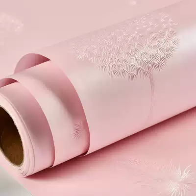 Wallpaper self-paste 2020 New widened wardrobe stickers refurbished ins Nordic style self-adhesive formaldehyde-free wallpaper living room