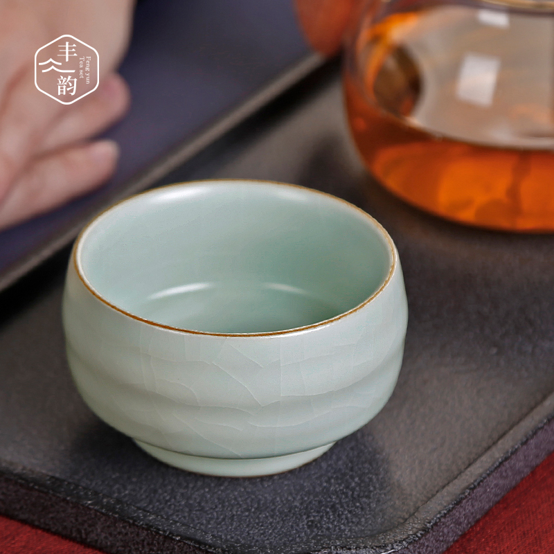 Your up noggin kung fu tea masters cup ceramic piece sample tea cup open Your porcelain large individual cup ice crack by hand
