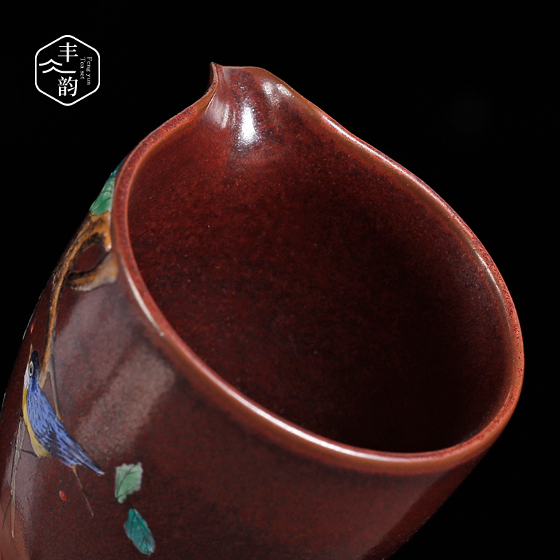 Jingdezhen up ceramic fair keller hand - made large sea kung fu tea tea accessories in tea and tea cup in use
