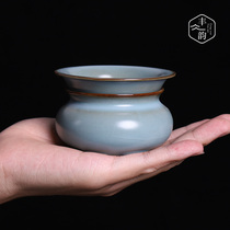 Tea ceremony tea leak Ru kiln tea filter tea compartment creative tea filter bracket set kung fu tea accessories tea maker