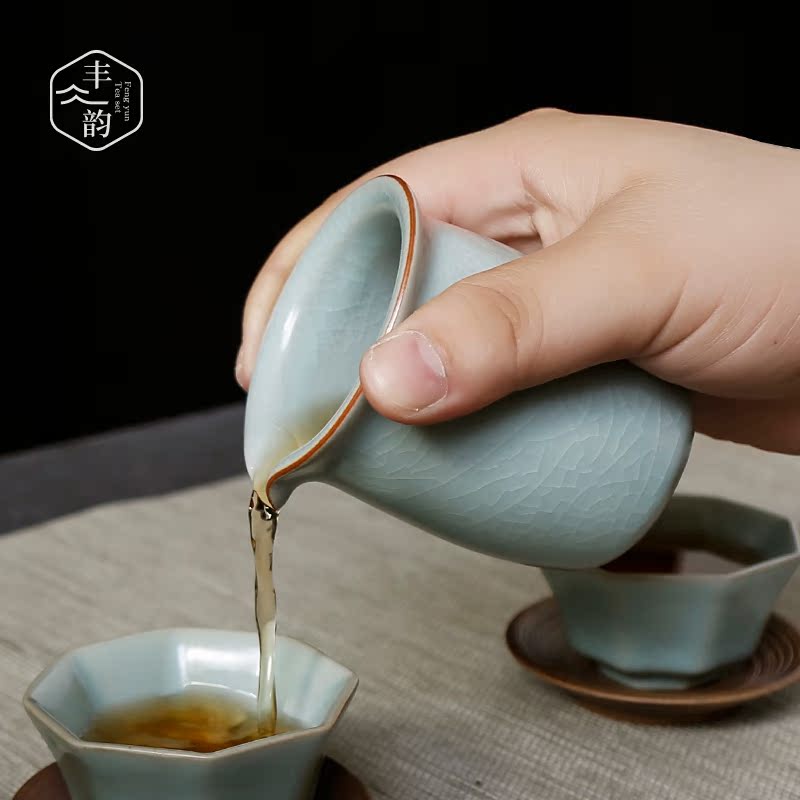 Your up ceramic fair keller piece can raise archaize kunfu tea tea is tea divide the sea and a cup of tea accessories
