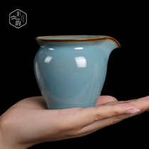 Antique Ru Kiln Road Cup ceramic tea divider tea set Kung Fu Tea Cup Open piece handmade ice crack large tea Sea