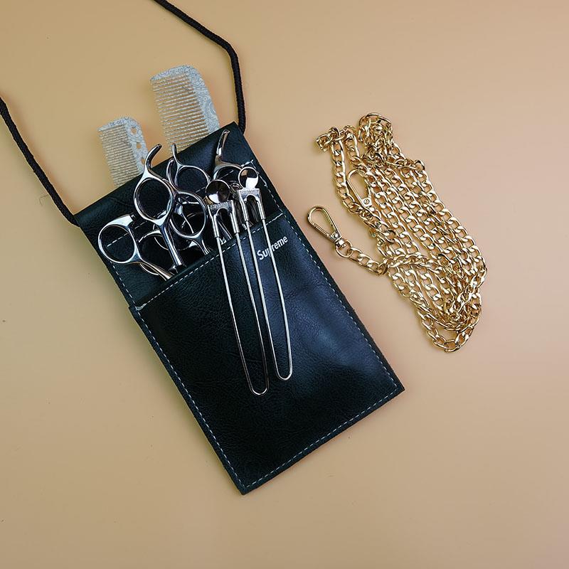 Hair Stylist Professional Scissors Bag New Net Red Haircut Bag Slanted Satchel Hairdresser Special Tool Bag Beauty Pocket-Taobao