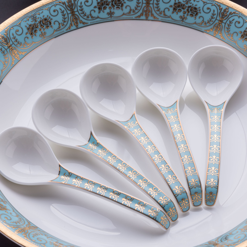 Larry the jingdezhen porcelain tableware suit ipads ipads porcelain household of Chinese style dishes suit simple dishes chopsticks ceramics