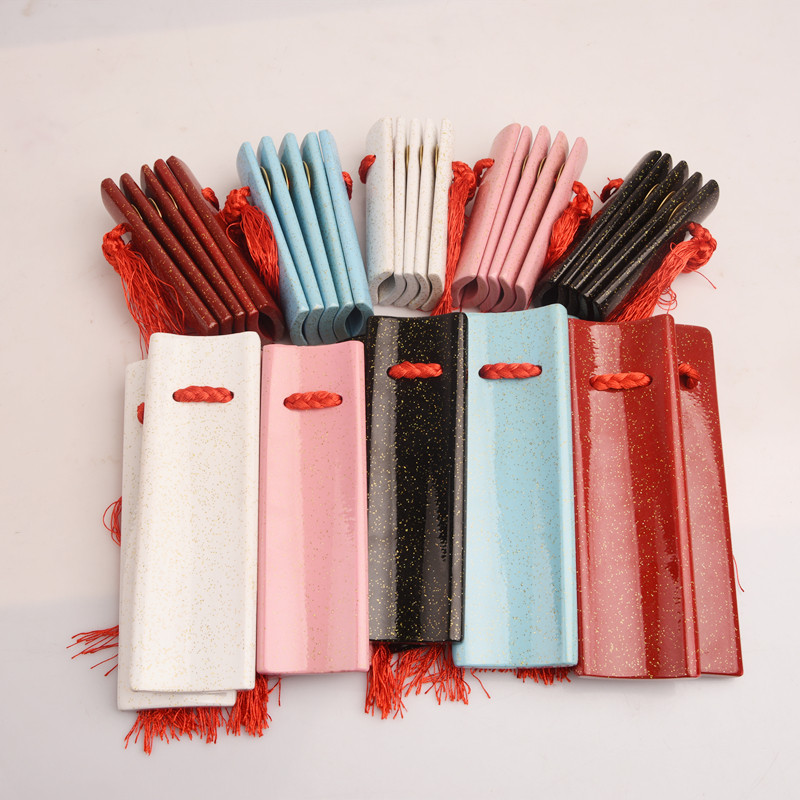 Selection of old bamboo allegro girls beginner number Noble entry castanet adult professional cross-talk play bamboo board castanet