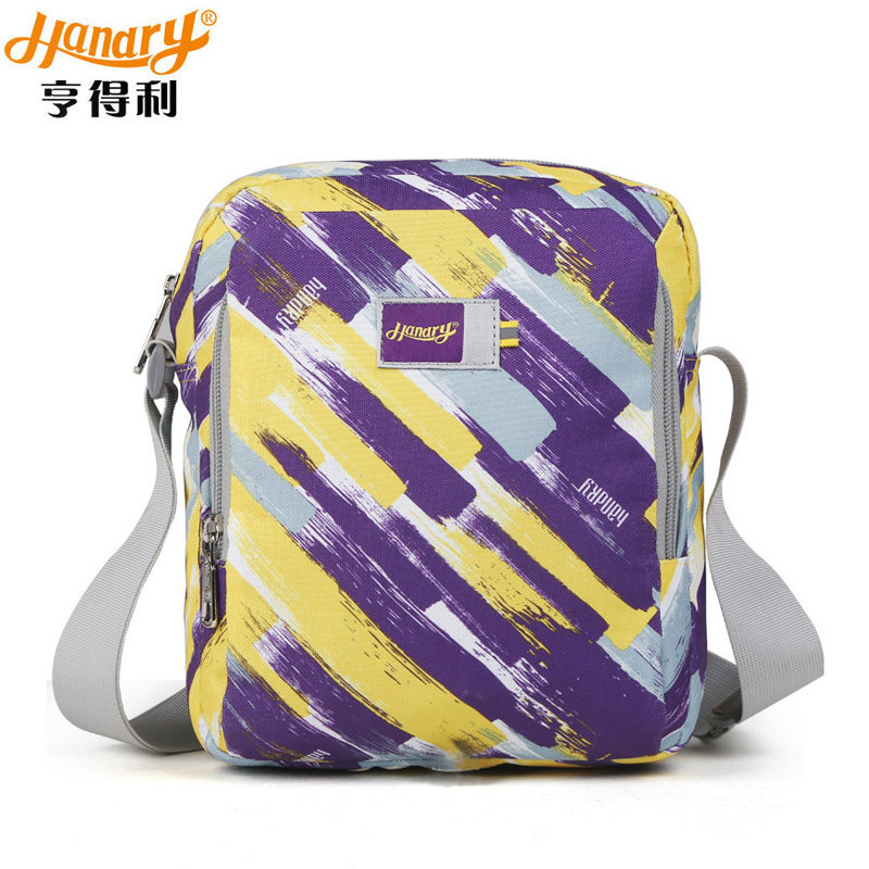 Hendry camouflage striped nylon small shoulder bag women's leisure travel outdoor men's all-match women's bag mini messenger bag