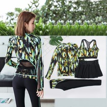 Long sleeve swimsuit women split skirt diving suit trousers sunscreen quick-drying slim surf diving suit jellyfish clothing lovers