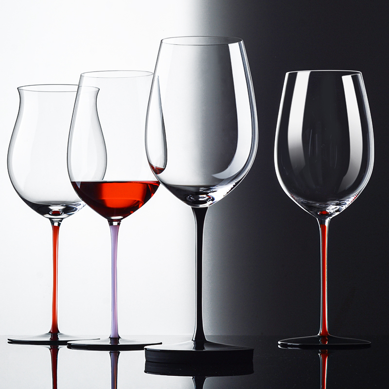 Black Collar Junction red wine glass home imports high-end Austrian high foot big belly cup big water crystal cup upscale