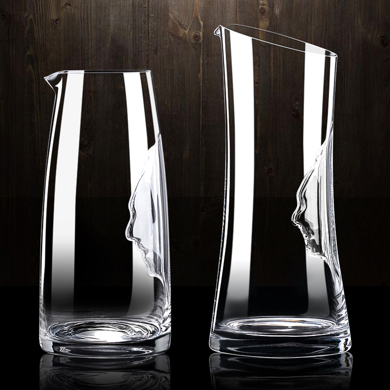 Manwei Crystal Glass Face Red Wine Decanter Luxury personality Home Creative foreign wine Wine Distributor Bar Special