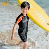 Купальник для мальчиков, раздельный быстросохнущий детский комплект для школьников, подходит для подростков