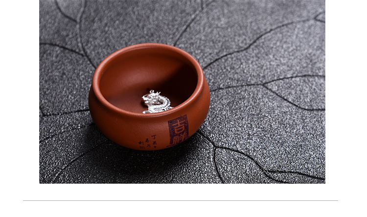 The ancient master/silver violet arenaceous silver fish bowl sheng up ceramic kung fu tea tea sample tea cup, cup package mail