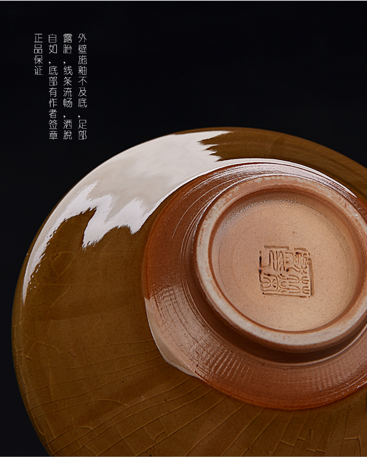 Ancient sheng up new lotus koubei pearl tea masters cup celadon, sample tea cup can collect manual carve patterns or designs on woodwork chicken cup