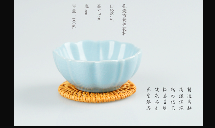 Ancient sheng up new lotus open the slice your up ceramic inlaid with silver whitebait tea cup sample tea cup, bowl built single CPU