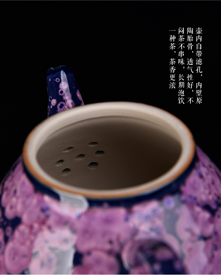 Ancient silver minnows dragon sheng up with a pot of four cups of ceramic irises temmoku droplets built lamp sample tea cup masters cup