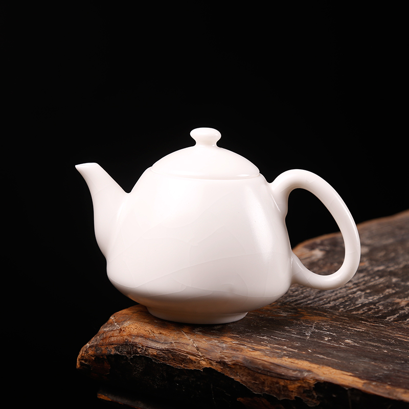The ancient ivory white sheng up your up porcelain teapot of Confucianism is The teapot on single pot of ceramic kung fu tea set little teapot