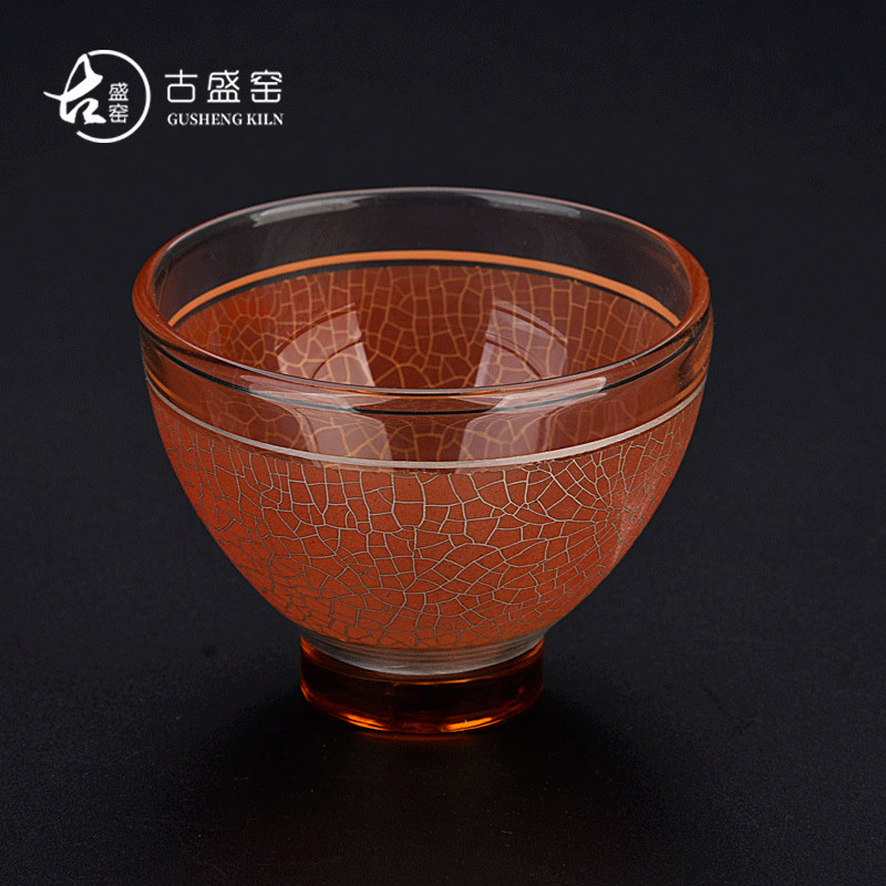 Ancient ceramic kung fu sheng up new silver mine loader silver fission glass cup sample tea cup host a cup of tea light cup