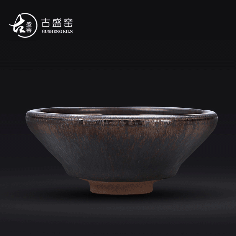 Ancient sheng up new Chen Weichun pottery master dragon LangHao star temmoku masters cup up tea cups