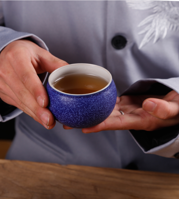 The ancient tea sheng up ceramic cups, kung fu master cup single CPU built light tea bowl cups sample tea cup meditation