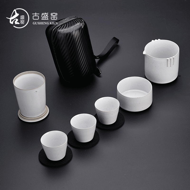 Ancient sheng up portable travel kung fu tea set ceramic glass crack a pot of three is suing the car make tea