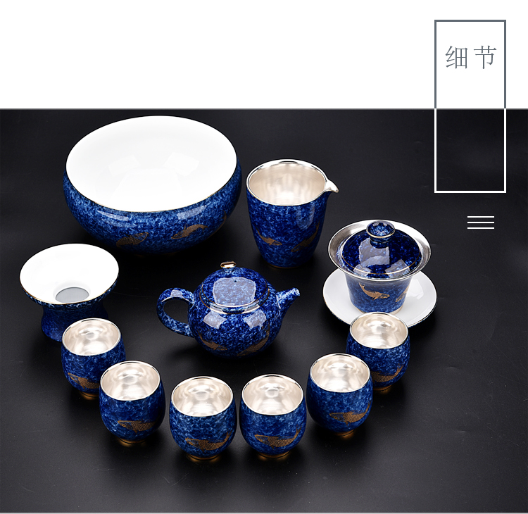 Ancient sheng up ceramic coppering. As silver tea sets, 999 sterling silver tea set kung fu tea cups of a complete set of the home office