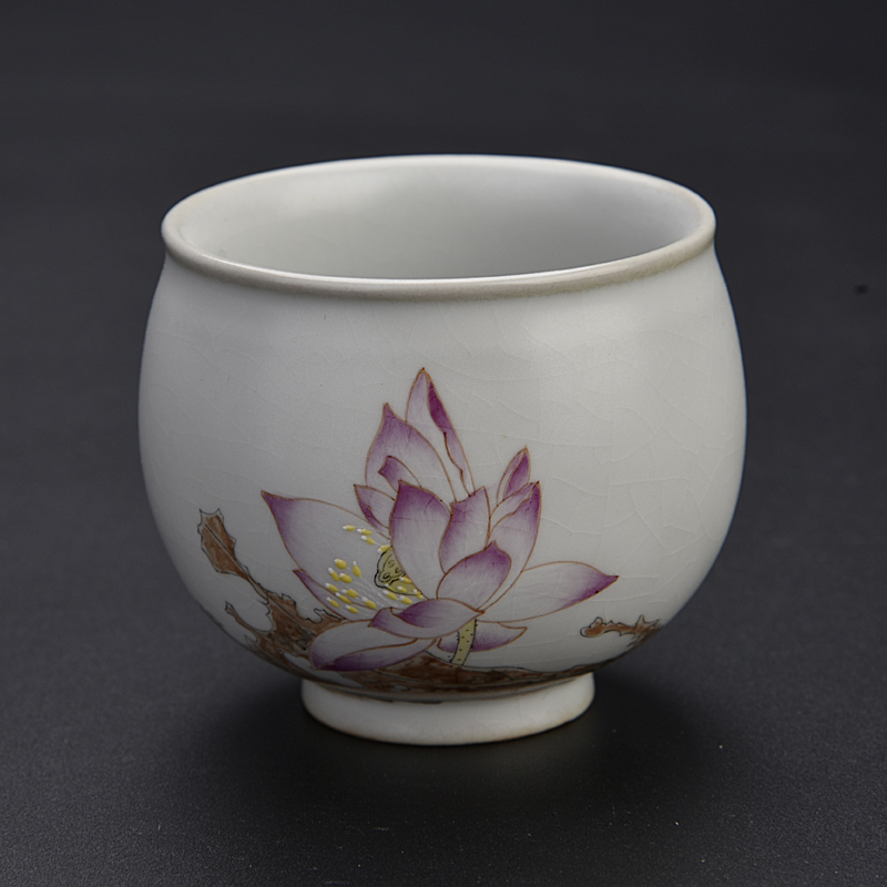 The ancient sheng up jingdezhen hand - made ceramic sample tea cup pure manual small single cup tea set your up master kung fu tea cup