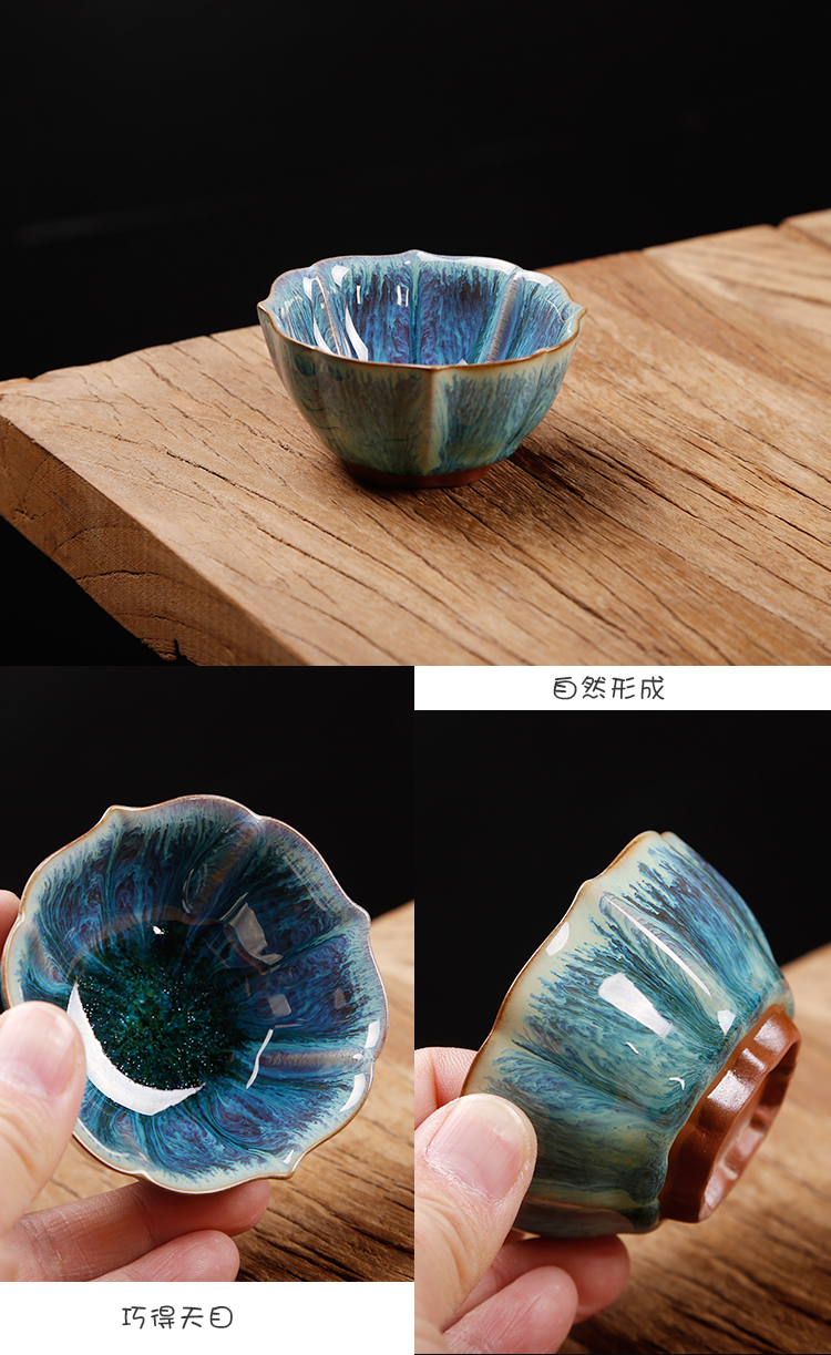 Ancient sheng up built single variable lamp cup tea master cup of pure checking ceramic bowl kung fu tea tea