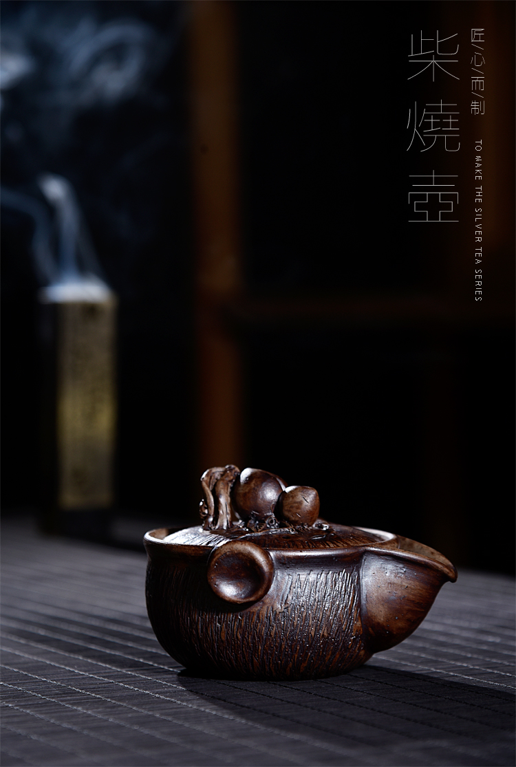 Ancient sheng up new hand - made successively to burn pot of Aquarius Japanese checking coarse after change hand grasp pot of tea