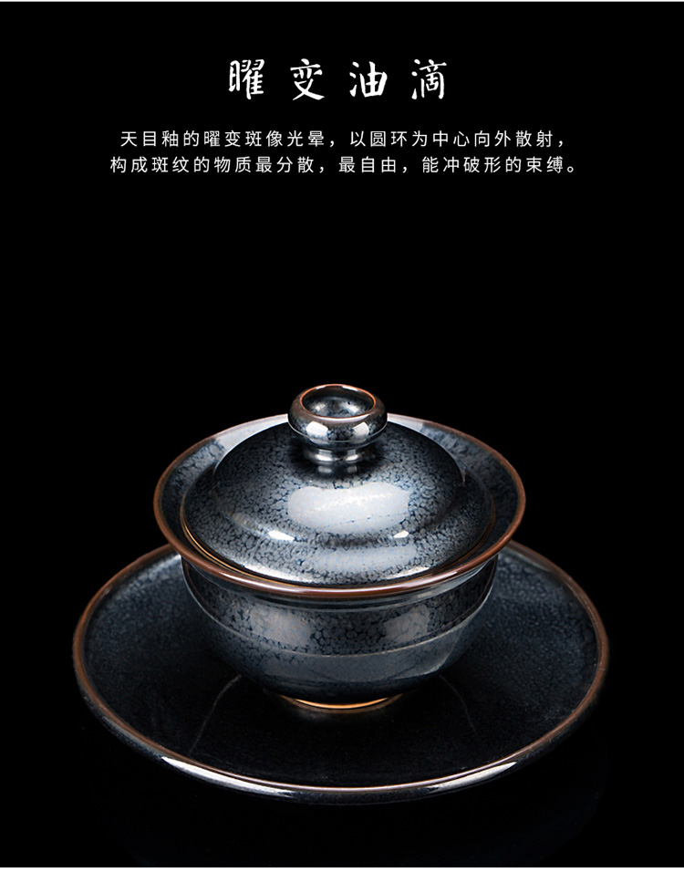 Ancient master sheng up Chen Weichun built light tea set of household ceramic teapot kung fu tea set lid to use by hand