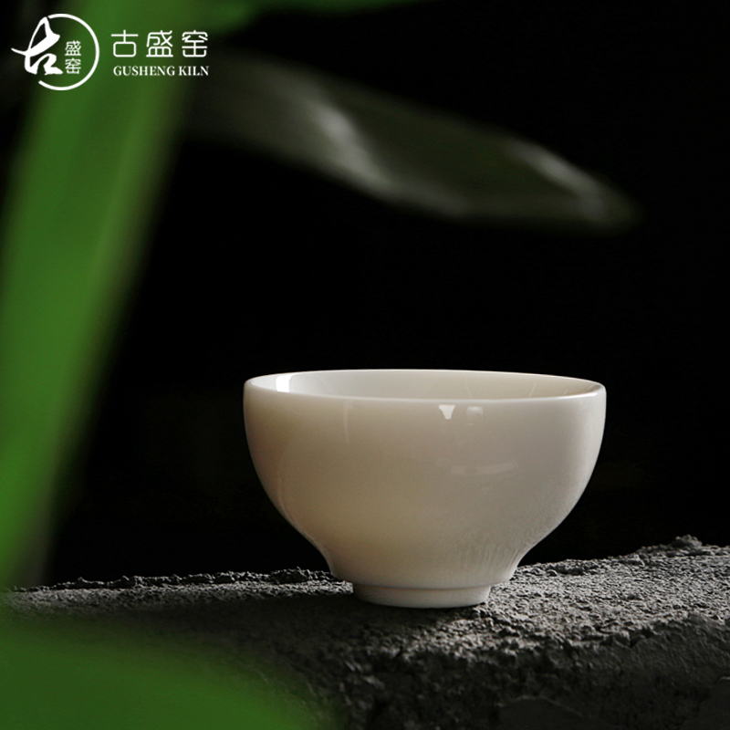 Ancient sheng up new bowls dehua white porcelain pure manual kaolin cup personal master cup kung fu cup sample tea cup