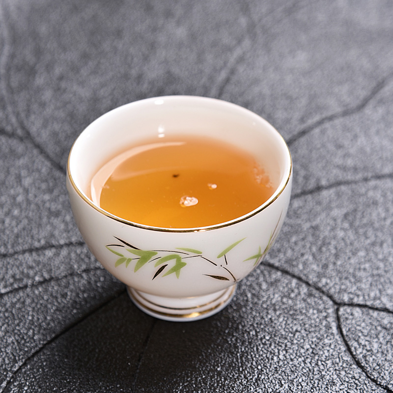 The ancient shing new white porcelain up with pure manual hand - made kung fu master sample tea cup suet jade ceramic cups cup single CPU