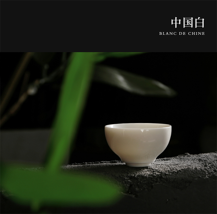 Ancient sheng up new bowls dehua white porcelain pure manual kaolin cup personal master cup kung fu cup sample tea cup