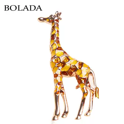 bolada colored deer brooch Exquisite jewelry Children's small suit accessories pin Boys ' dress simple decoration