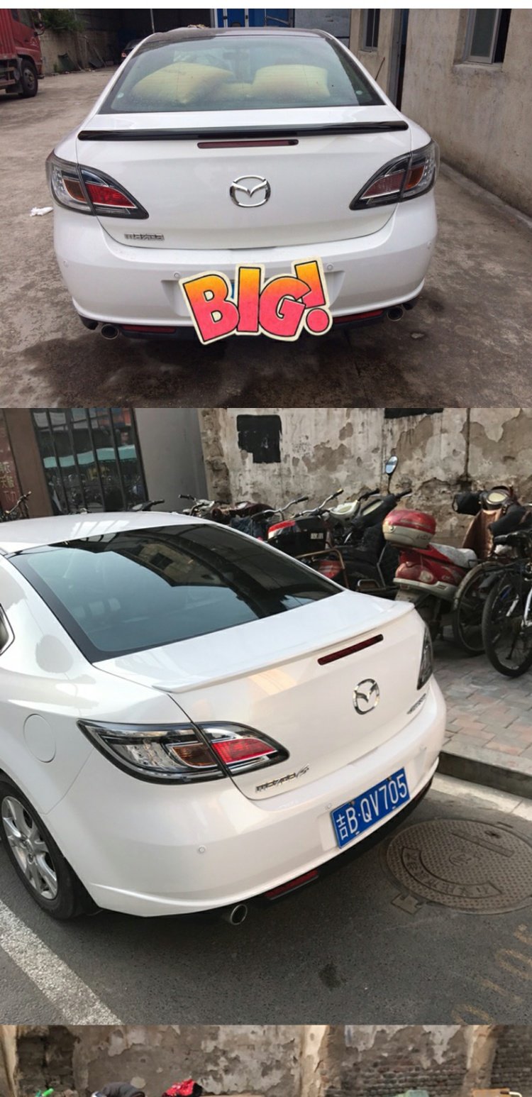 Đuôi xe Mazda 6 Rui có sơn Ma Liuma 6M6 Cánh đuôi sửa đổi đặc biệt Đuôi xe ABS miễn phí - Sopida trên đuôi lướt gió ertiga 2020