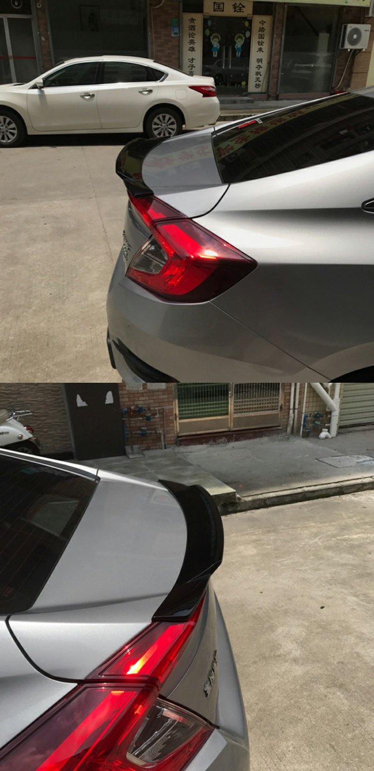 Honda mười thế hệ sửa đổi đuôi 16-17 mới Civic đuôi vịt Đan Mạch cánh miễn phí đấm cánh cố định - Sopida trên đuôi lướt gió ertiga 2020