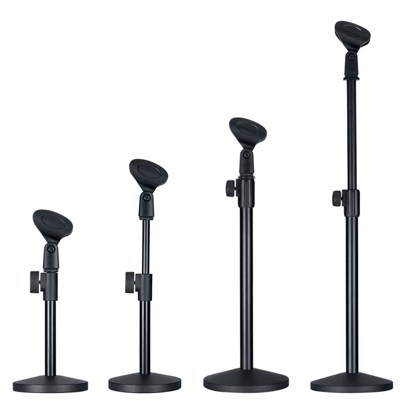 Microphone desktop bracket wireless microphone clip bench lift live singing universal metal disc base