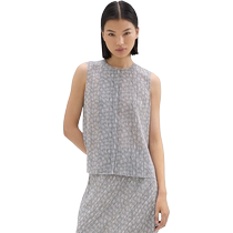 Theory 2024 Spring and Summer Womens Silk Sleeveless Printed Shirt O0202514